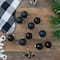 10ct. 1.75" Shiny & Matte Black Glass Ball Ornaments